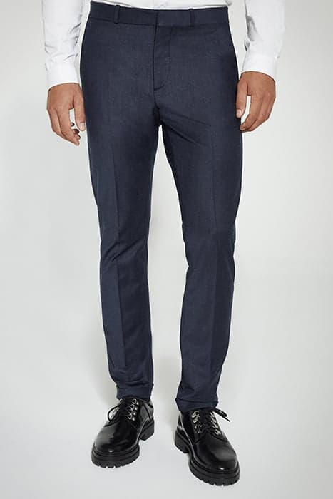 NAVY FLANNEL TRAVEL SUIT SUIT TROUSERS by IKKS