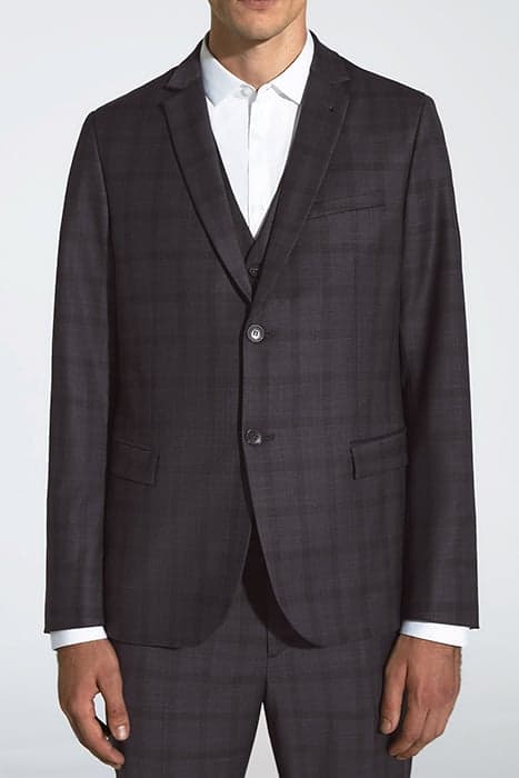 INDIGO CHECKED TRAVEL SUIT SUIT JACKET by IKKS