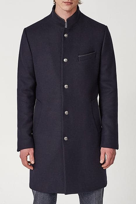 DARK NAVY OFFICER-STYLE COAT by IKKS