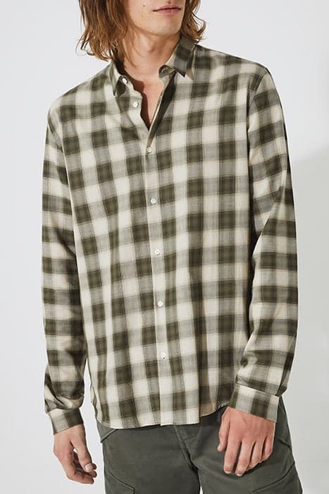 KHAKI CHECK REGULAR SHIRT by IKKS