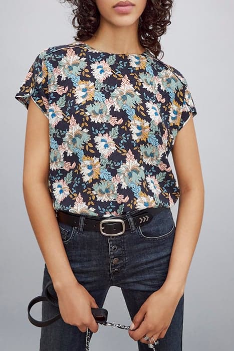 RETRO FLOWER PRINT ECOVERO® VISCOSE TOP by IKKS