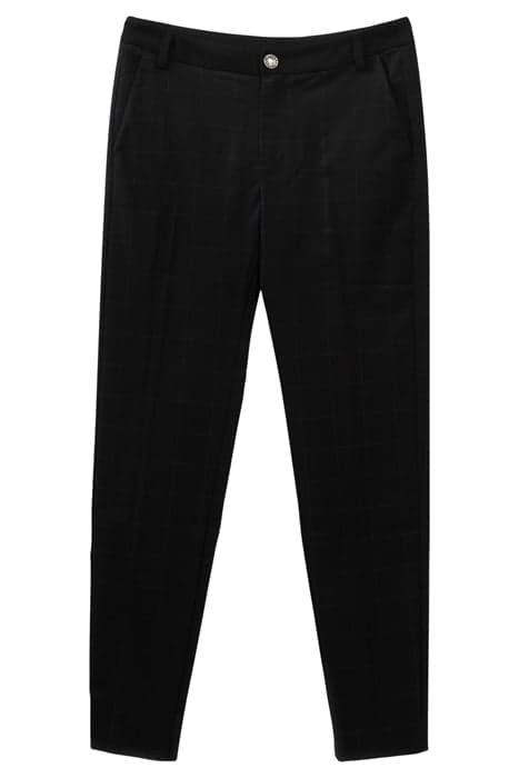 BLACK CITY TROUSERS WITH BLUE CHECK by ICODE