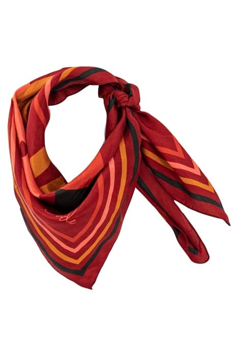 BURNT EARTH SLOGAN SILK SQUARE SCARF by ICODE