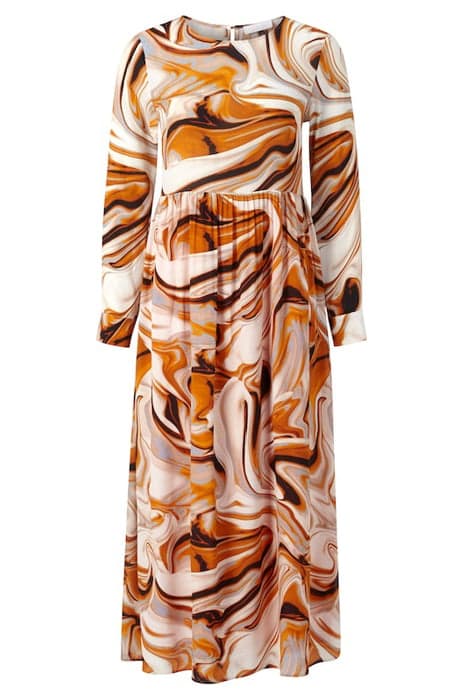 PRINTED MAXI DRESS PUMPKIN by Rich & Royal