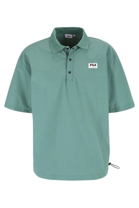 TWIST WOVEN POLO SHIRT BLUE SPRUCE by FILA