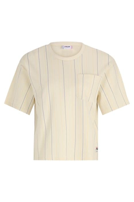 TAUSCHA AOP TEE ANTIQUE WHITE/MULTICOLOR IRREGULAR STRIPED by FILA