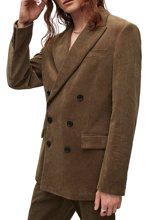 BUSCO BLAZER WORN BROWN by AllSaints