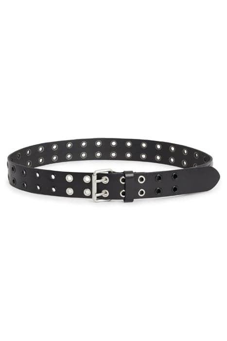 ALANNAH MIX BELT MATTE BLACK/NICKEL by AllSaints