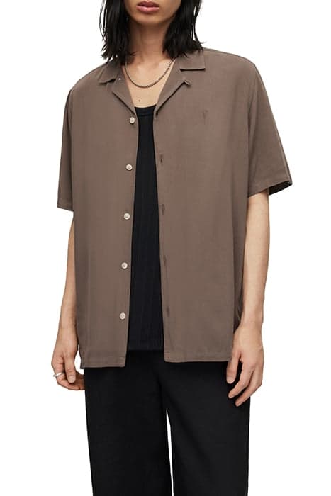 VENICE SS SHIRT WOOD BROWN by AllSaints