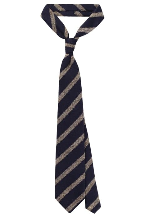 NAVY STRIPES TIE by Suitsupply