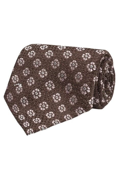 BROWN FLOWERS TIE by Suitsupply