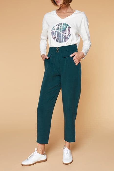 PAOLA - 7/8TH LYOCELL® CARROT TROUSERS CHLOROPHYLL by ONE STEP