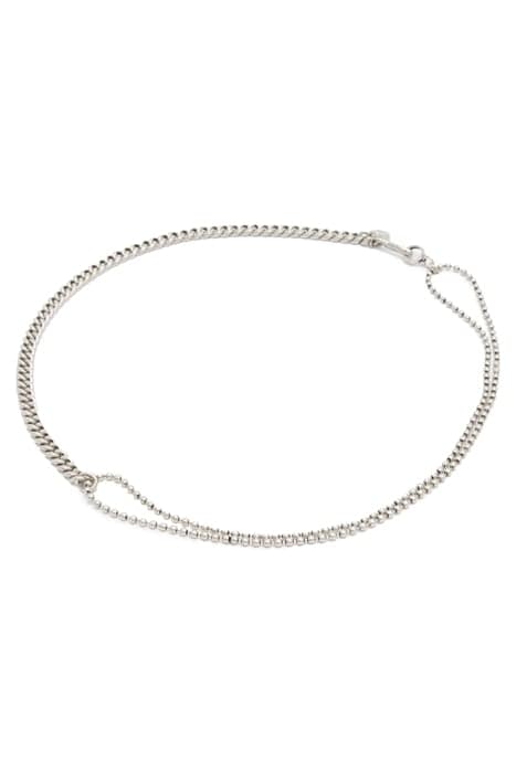 CAI CURB MIX NCKLCE WARM SILVER by AllSaints