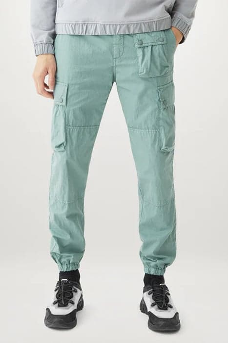 TRIALMASTER CARGO TROUSERS STEEL GREEN / OCEAN GREEN by Belstaff