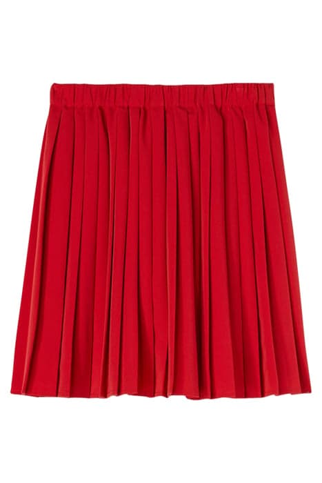 SHORT PLEATED SKIRT RED by Motivi