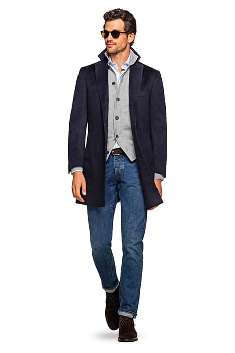 NAVY OVERCOAT by Suitsupply