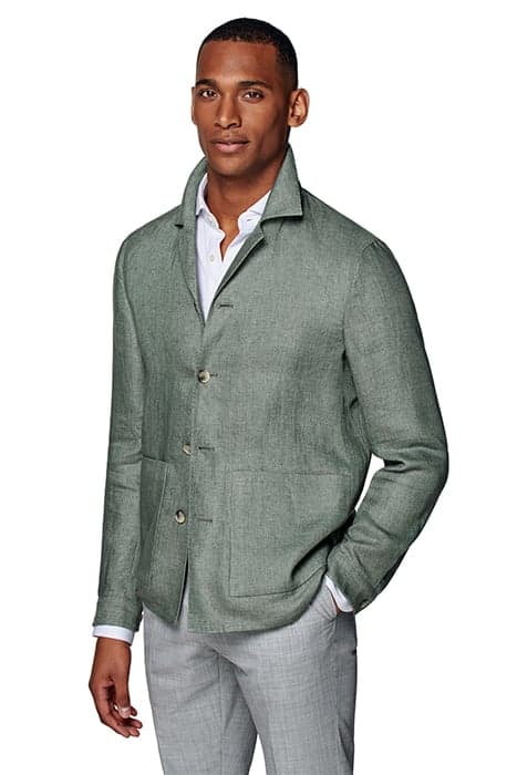 MID GREEN WALTER SHIRT JACKET by Suitsupply