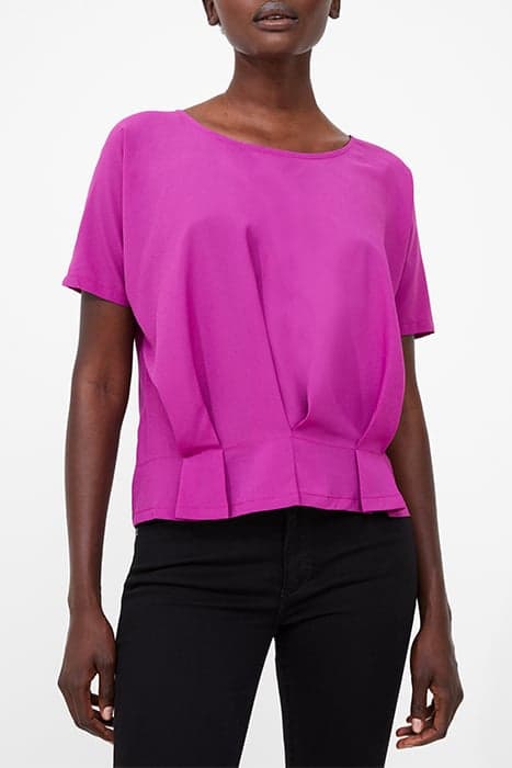 PLEAT HEM BOXY AURORA PURPLE by French Connection