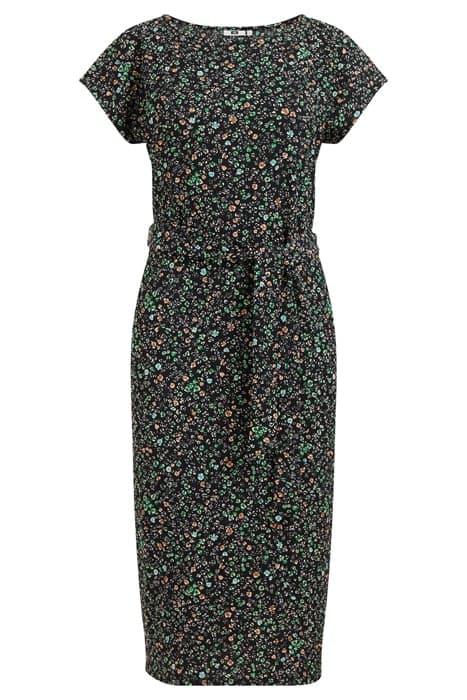 DRESS MIDI DARK GREEN by WE Fashion