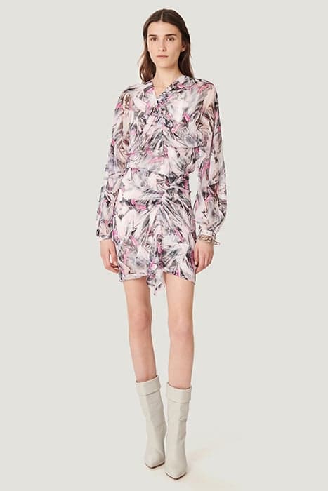 PAOLINA GREY/ECRU/PINK DRESS by IRO Paris