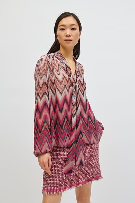 BLUSE MIT GRAPHIC-PRINT MULTI by Luisa Cerano