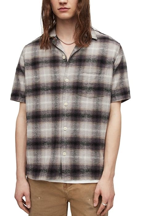 BERNAT SS SHIRT LIGHT GREY by AllSaints