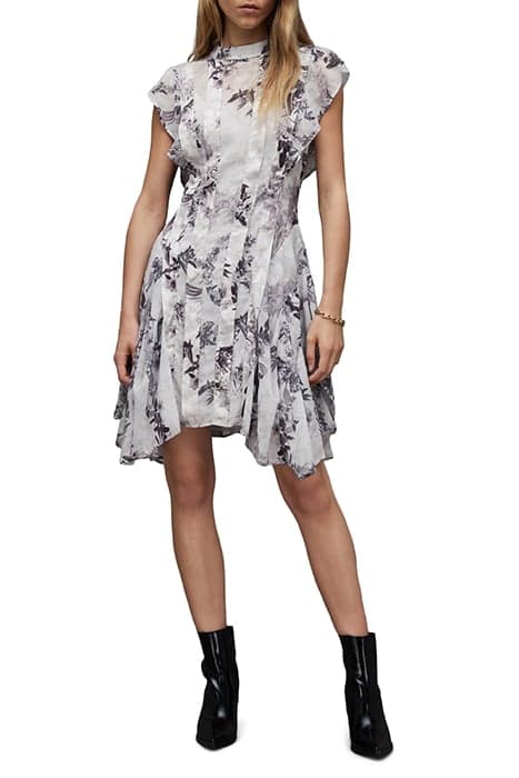 FLEUR AUDREY DRESS MONO WHITE by AllSaints