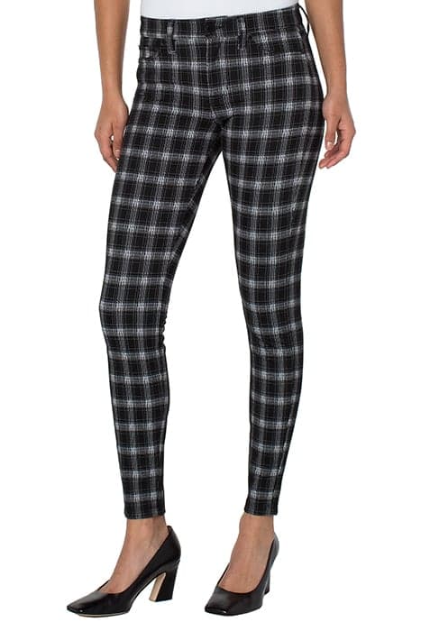 MADONNA SKINNY BLACK / WHITE GLEN PLAID by Liverpool