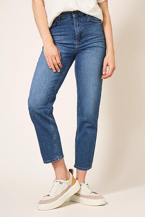 MILEY RELAXED STRAIGHT JEAN MID DENIM by White Stuff