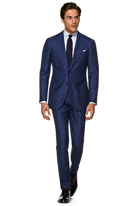 MID BLUE BIRD'S EYE HAVANA SUIT MID BLUE by Suitsupply