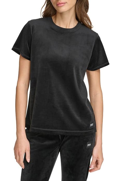 PLATINUM VELOUR CREW BLACK by DKNY