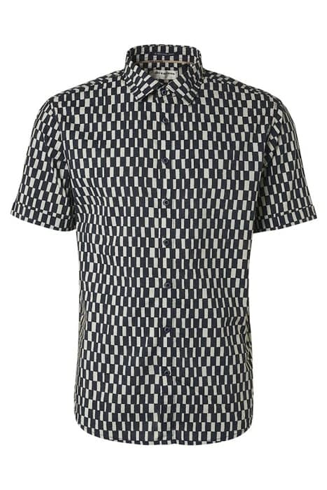 SHIRT SHORT SLEEVE ALLOVER PRINTED NIGHT by No Excess