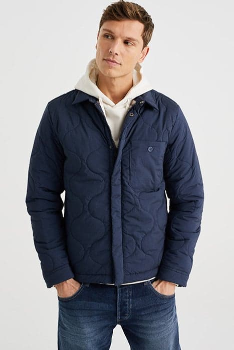 JACKET NORMAL LENGTH DARK BLUE by WE Fashion