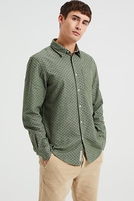 SHIRT DARK GREEN by WE Fashion