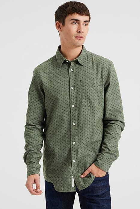 SHIRT DARK GREEN by WE Fashion