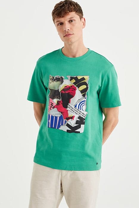 T-SHIRT SEA ​​GREEN by WE Fashion