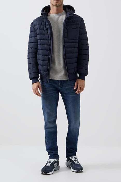 ROW HOODED PUFFER JACKET DARK NAVY by French Connection