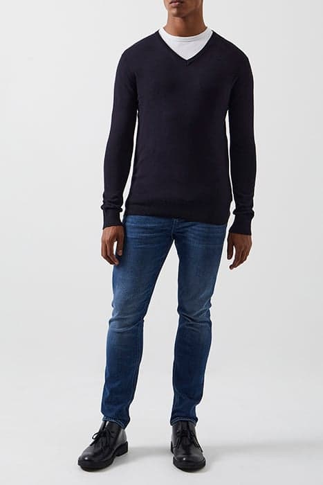 V-NECK KNIT JUMPER DARK NAVY by French Connection