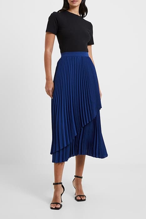 ARIE PLEATED SKIRT BLUE DEPTHS by French Connection