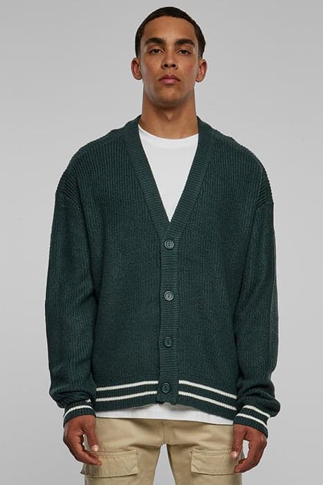 SPORTY BOXY CARDIGAN BOTTLEGREEN by Urban Classics