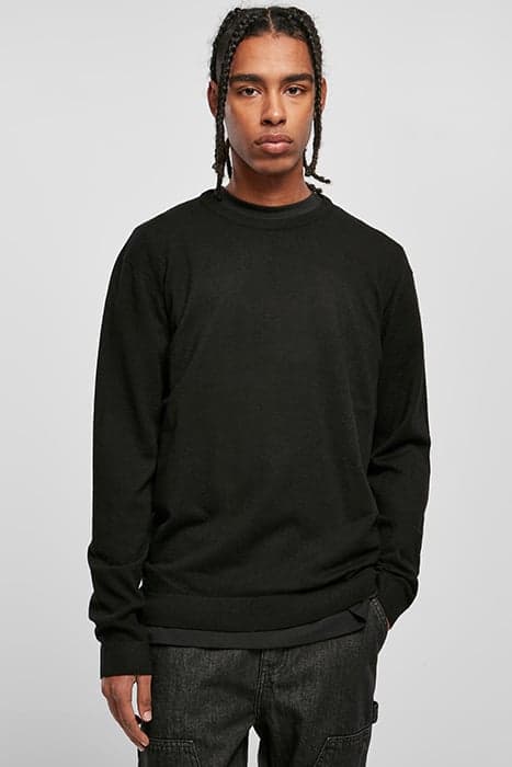 ECO MIX SWEATER BLACK by Urban Classics