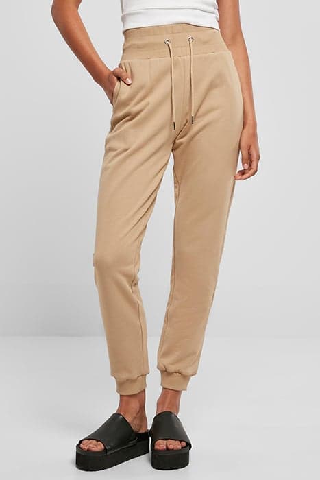 LADIES ORGANIC HIGH WAIST SWEAT PANTS UNIONBEIGE by Urban Classics