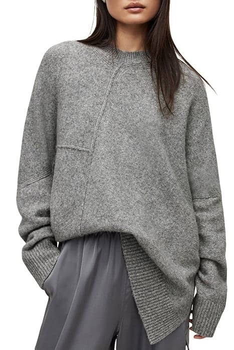 LOCK CREW NECK GREY MARL by AllSaints