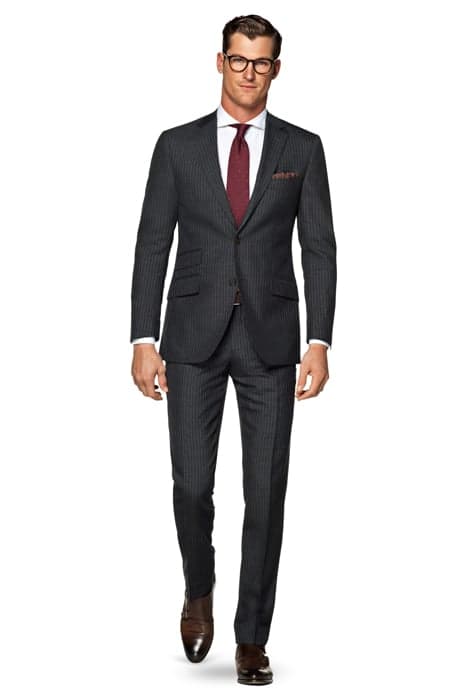 SUIT-GREY-STRIPE DARK GREY by Suitsupply