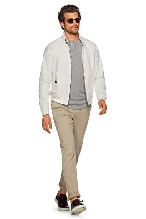 WHITE BOMBER JACKET WHITE by Suitsupply