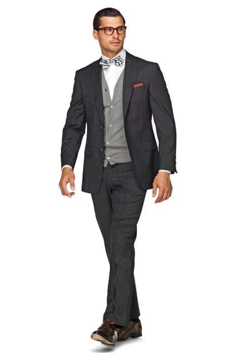 SUIT-D.GREY-STRIPE DARK GREY by Suitsupply