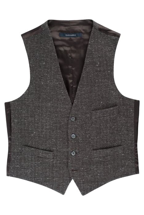 VEST-BROWN-FISH BROWN by Suitsupply