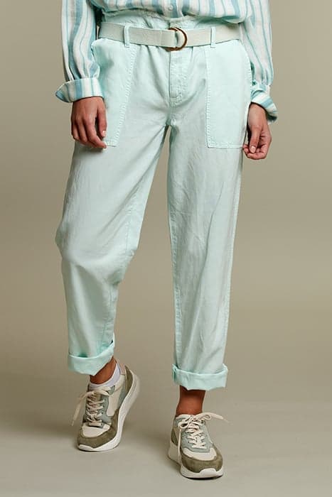 GREEN HIGH WAIST PANTS by River Woods