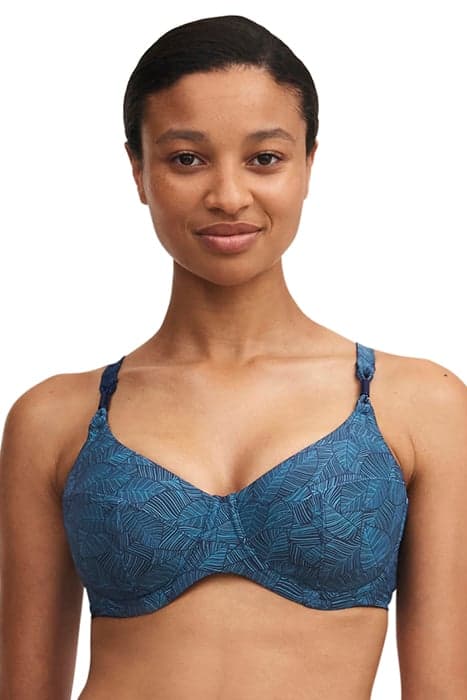 SW BRA UNDERW. COVERING BLUE PLAMS by Femilet