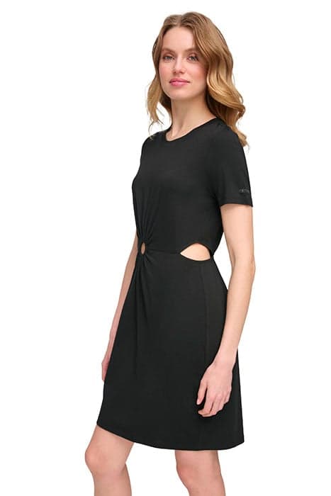 S/S CUT OUT DRESS BLACK by DKNY